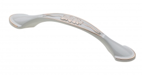 Ручка GTV UZ--ROYAL1-96-10/03 белый\золото, 96мм