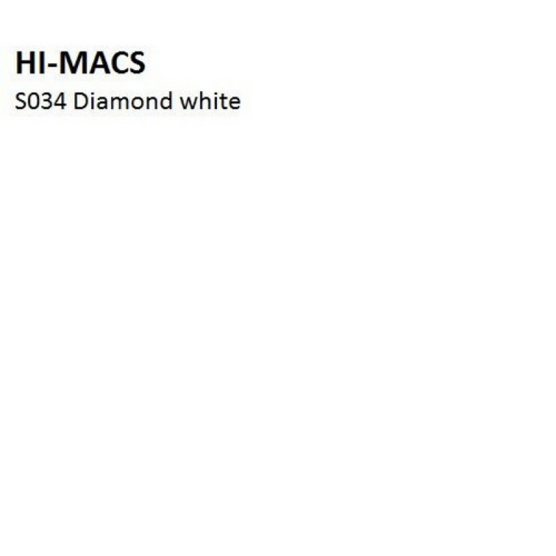 HI-MACS Solid S034 DIAMOND White 12*760*3680 иск.камень