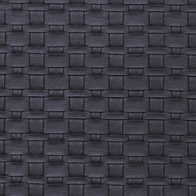 Пластик декоративный DER/BLACK/V7 3000х1200х2мм Чёрная кожа плетёнка