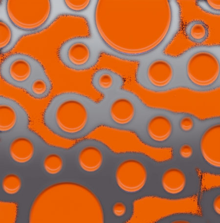 Пластик SL Bubble Orange PF/Silver, 2612х1000х1мм