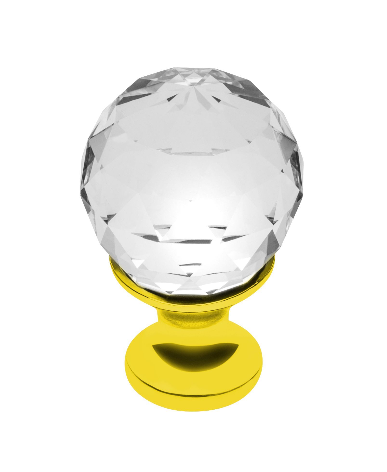 Кнопка GTV GZ-CRPA25-03, золото/кристалл ПОД ЗАКАЗ!