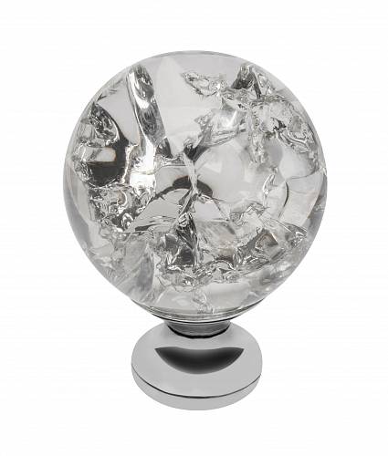 Кнопка GTV GZ-CRPС30-01, хром/кристалл шар ЗАКАЗ